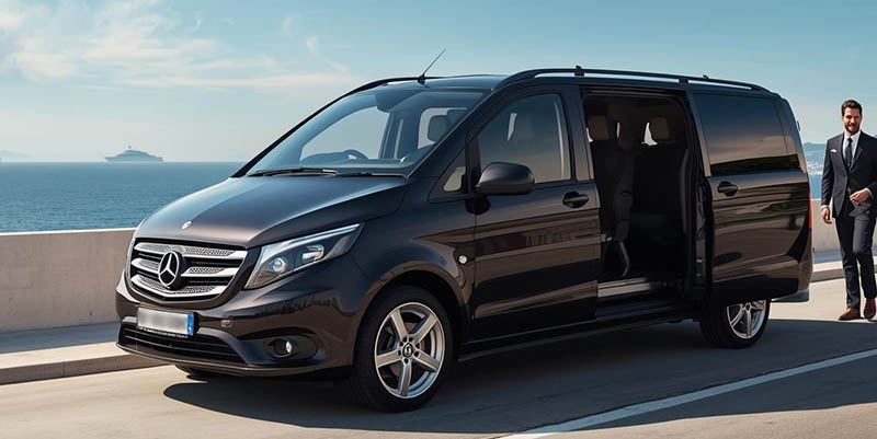 Minibus avec chauffeur pour transfert à Milan