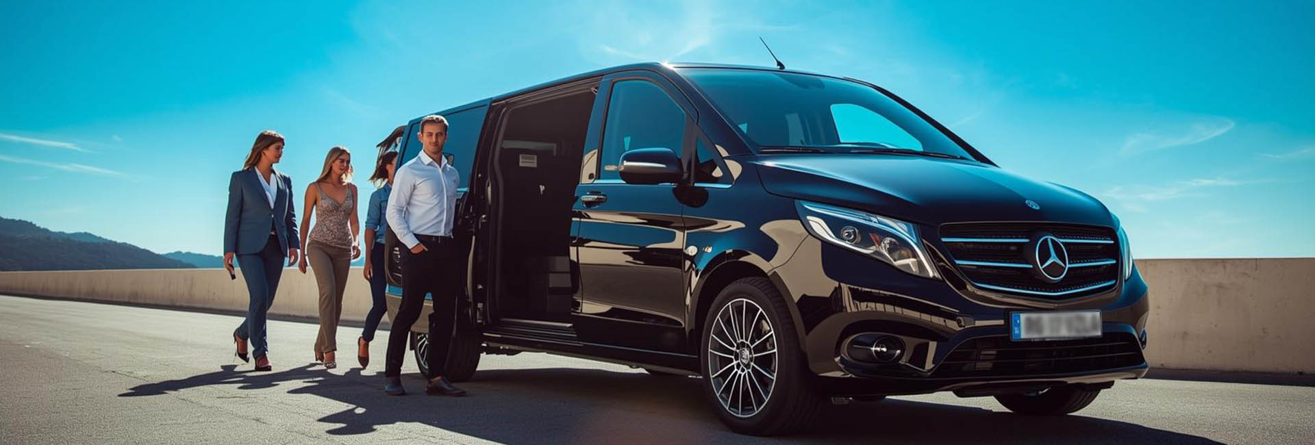 Minibus avec chauffeur pour transfert à Saint-Tropez
